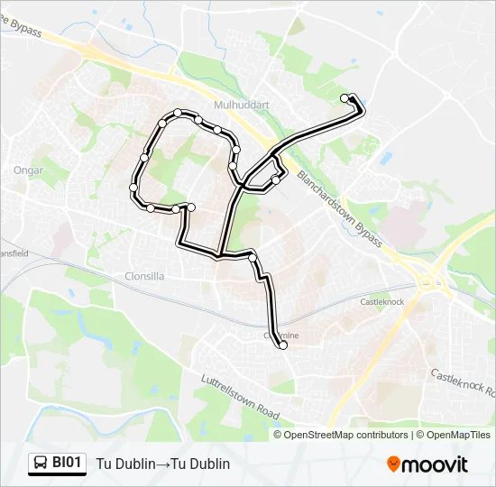 BI01 Bus Line Map