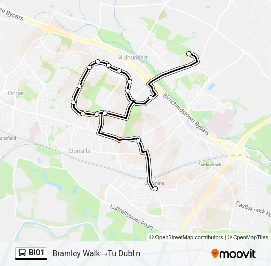 BI01 Bus Line Map