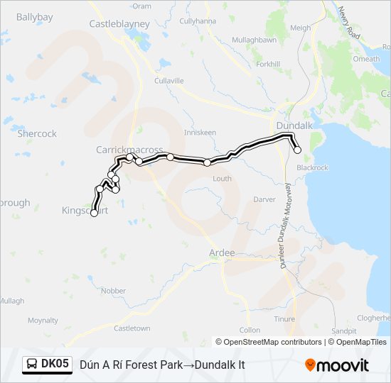 DK05 bus Line Map