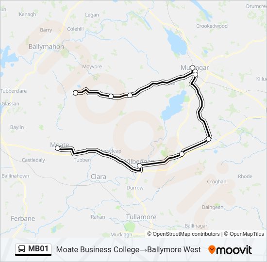 MB01 bus Line Map