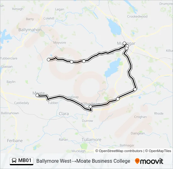 MB01 Bus Line Map