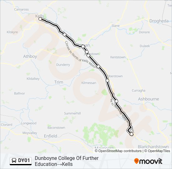 DY01 Bus Line Map