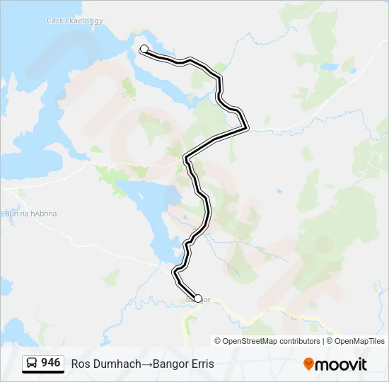 946 Bus Line Map