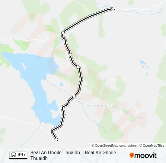 497 Bus Line Map