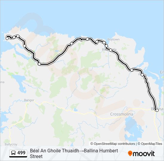499 Bus Line Map
