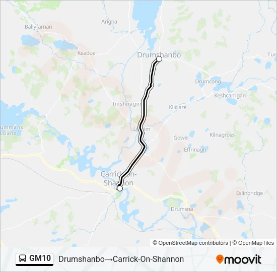 GM10 Bus Line Map