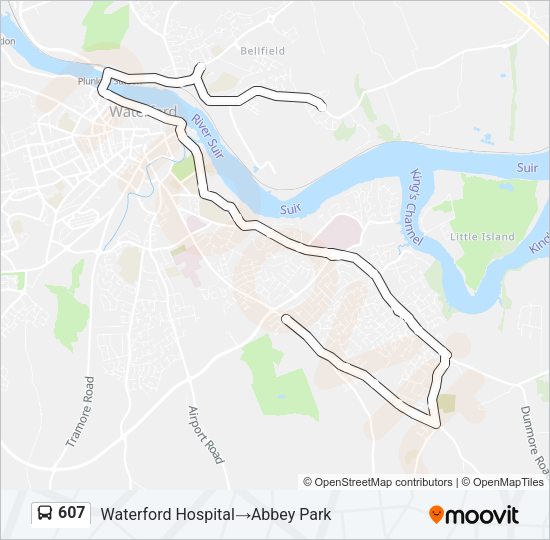 607 Bus Line Map