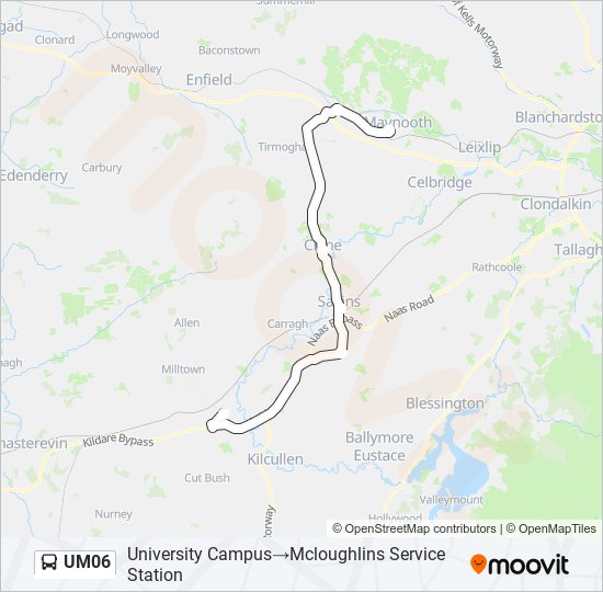 UM06 Bus Line Map