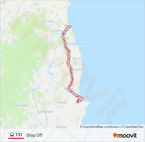 131 Bus Line Map