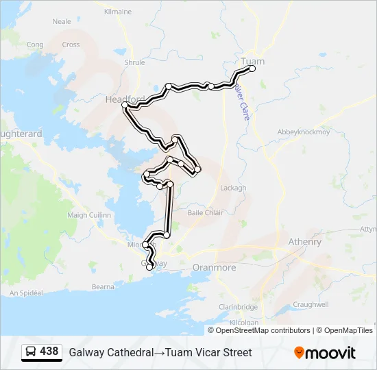 438 Bus Line Map