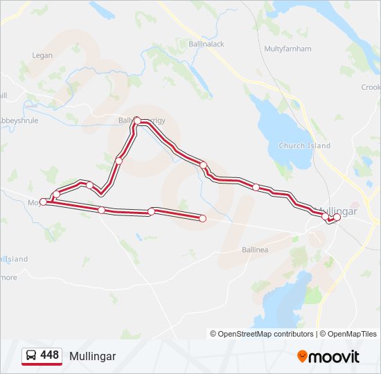 448 bus Line Map