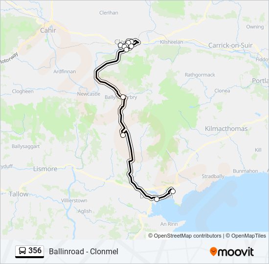 356 Route: Schedules, Stops & Maps - Glenconnor Road‎→Lord Maguires Pub ...