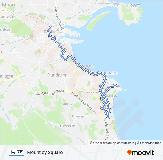 7E Bus Line Map