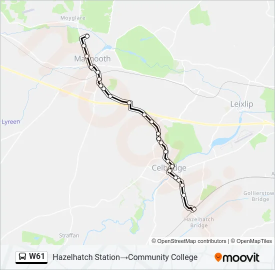 W61 Bus Line Map