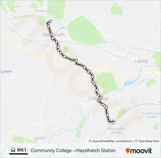 W61 Bus Line Map