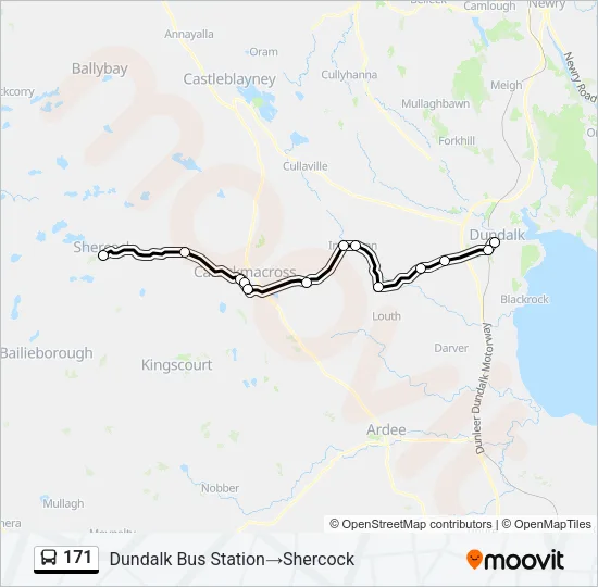 171 Bus Line Map