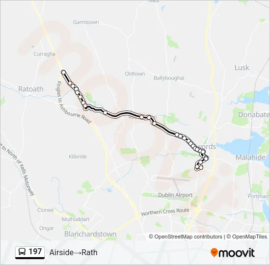197 Bus Line Map