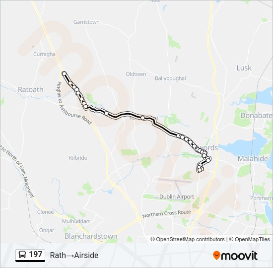 197 Bus Line Map