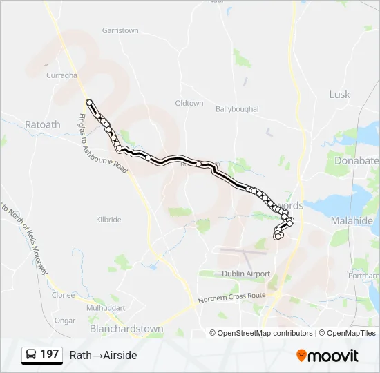 197 Bus Line Map