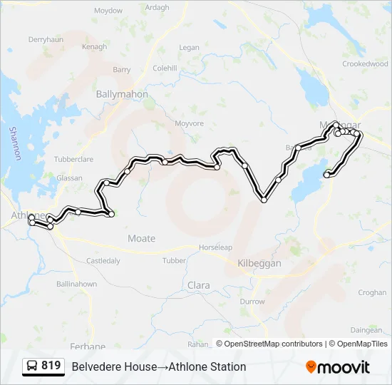 819 Bus Line Map