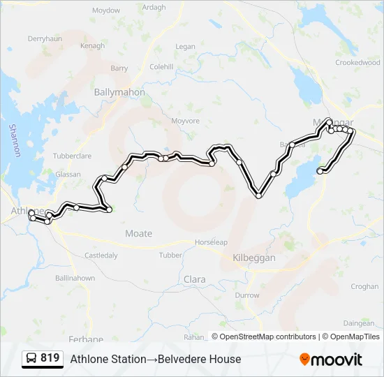 819 Bus Line Map