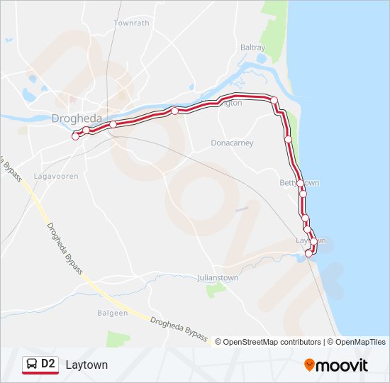 D2 Bus Line Map