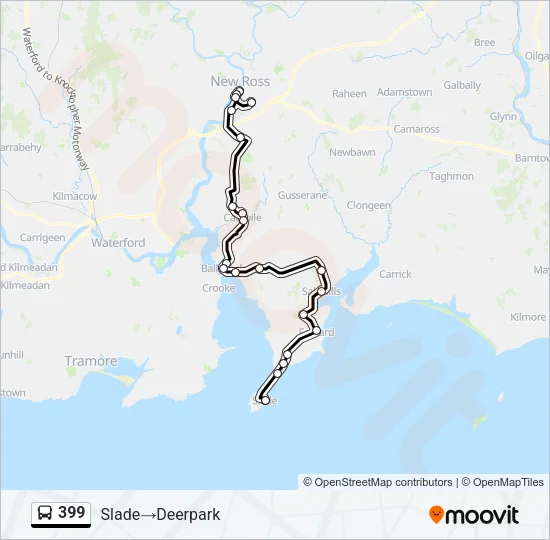 399 Bus Line Map