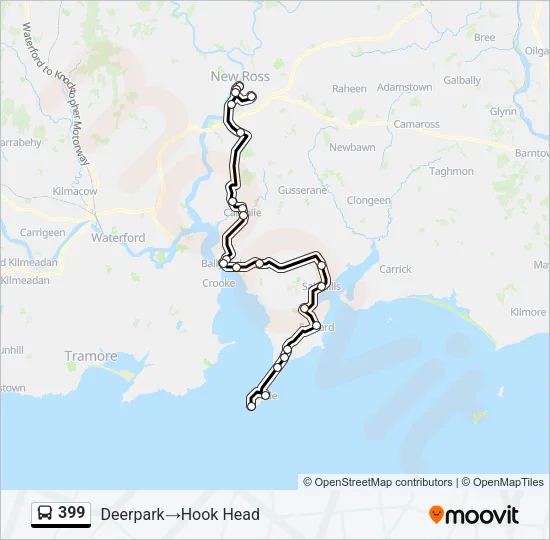 399 Bus Line Map