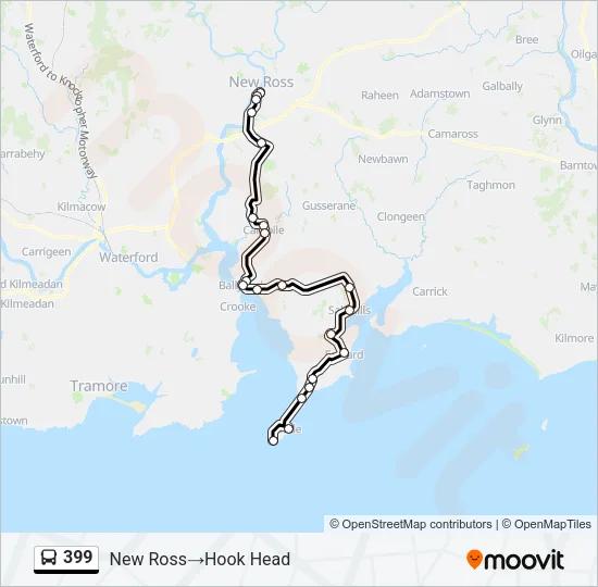 399 Bus Line Map