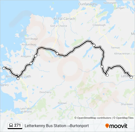 271 Bus Line Map