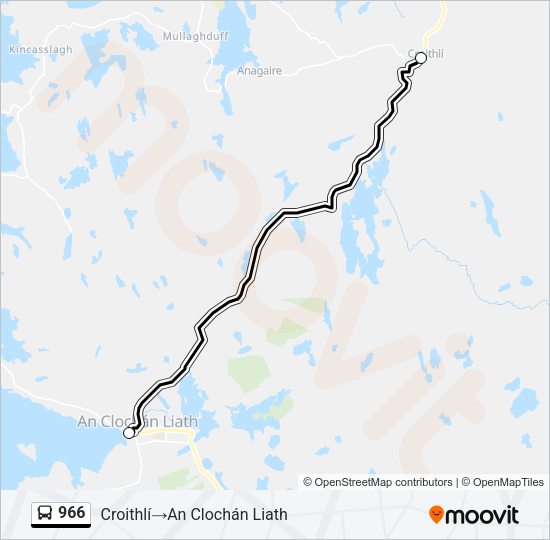 966 Bus Line Map