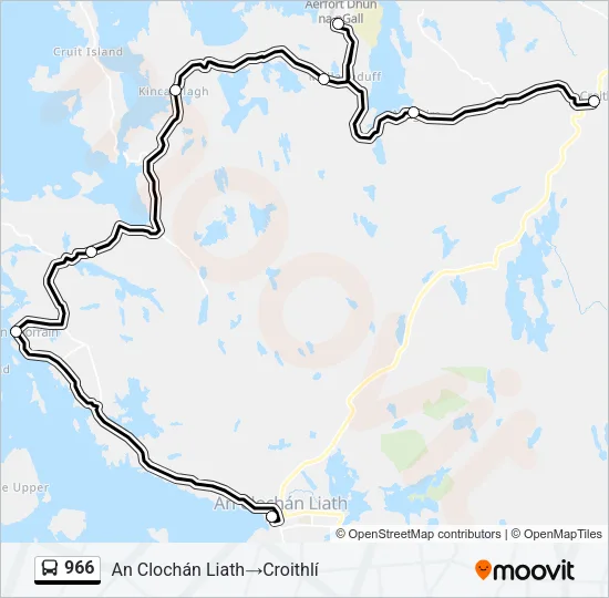 966 Bus Line Map