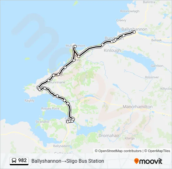 982 Bus Line Map