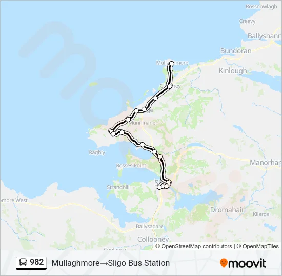 982 Bus Line Map