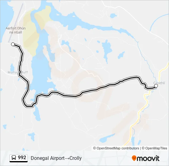 992 Bus Line Map