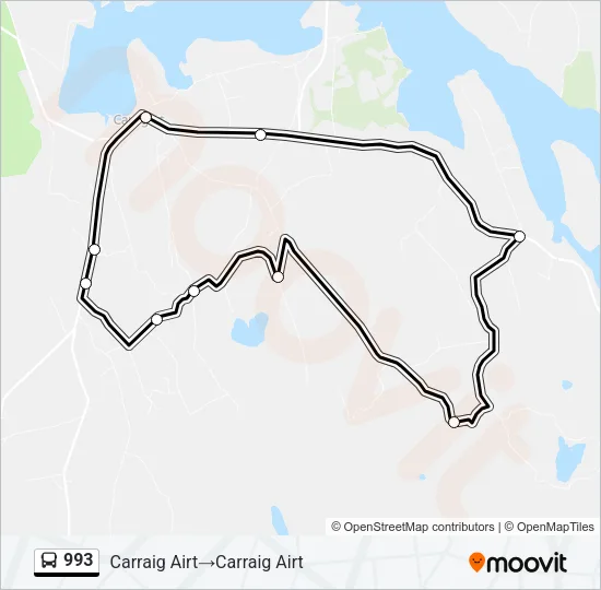 993 Bus Line Map