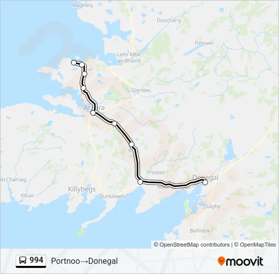 994 Bus Line Map