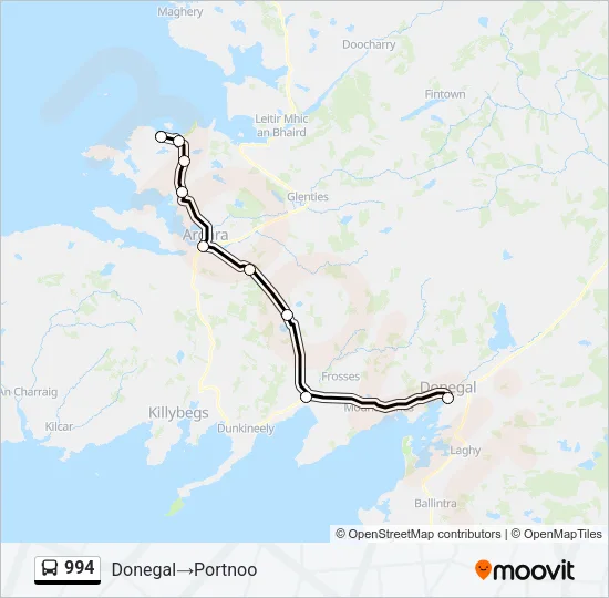 994 Bus Line Map