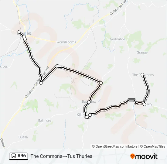 896 Bus Line Map