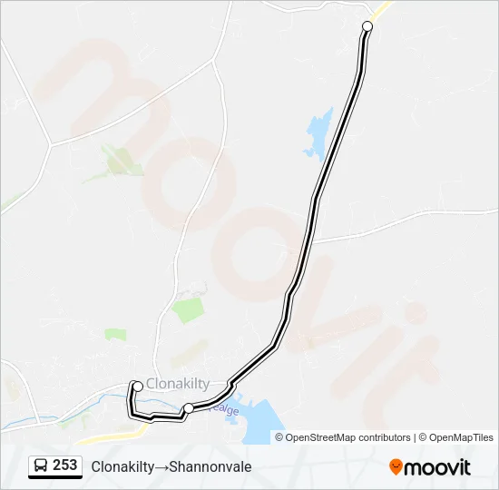 253 Bus Line Map