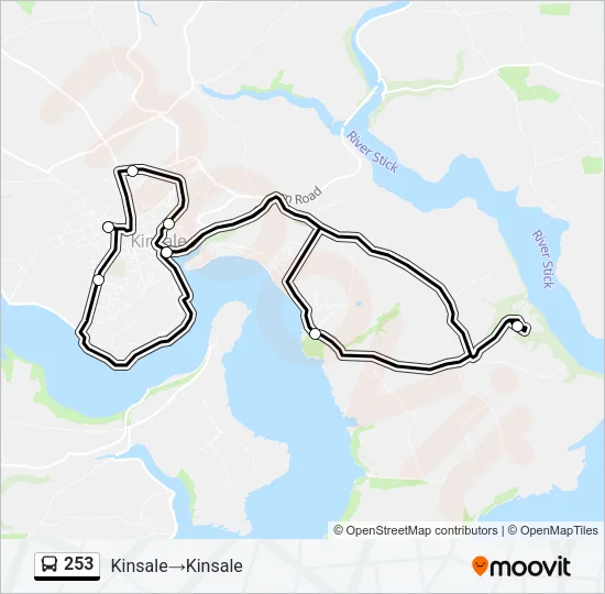 253 Bus Line Map