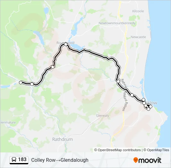 183 Bus Line Map