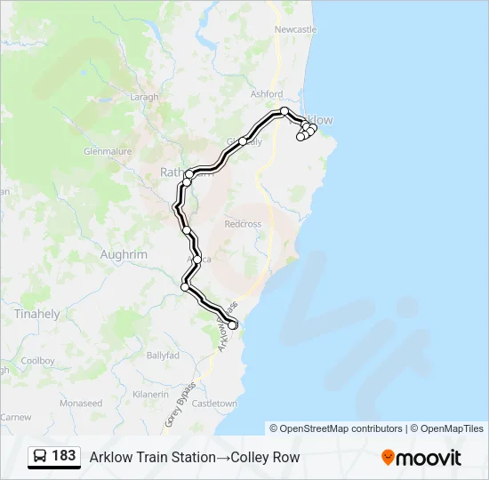 183 Bus Line Map