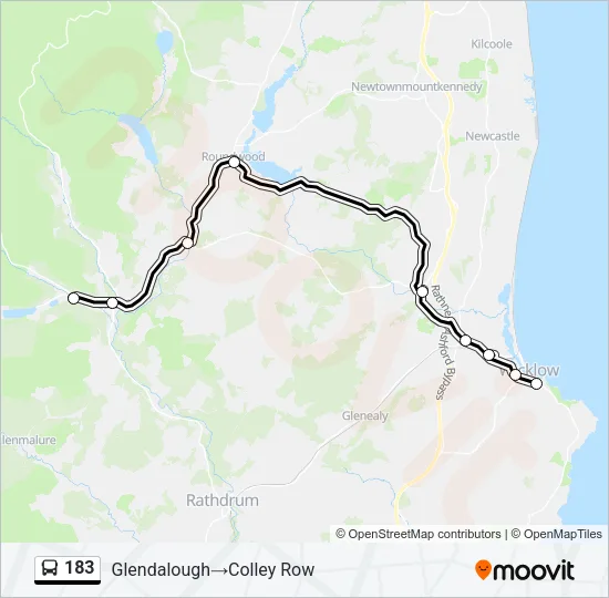 183 Bus Line Map