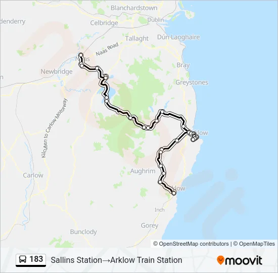 183 Bus Line Map