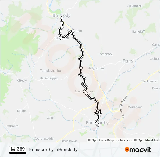 369 Bus Line Map