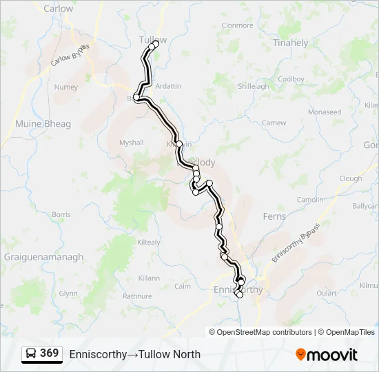 369 Bus Line Map