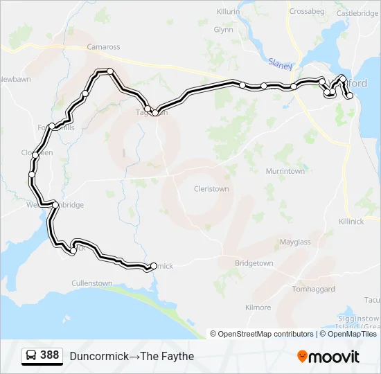 388 Bus Line Map