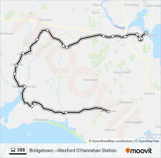 388 Bus Line Map