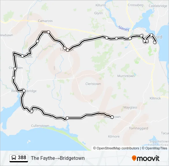 388 Bus Line Map